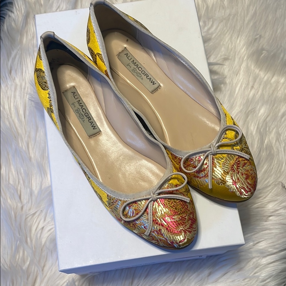 Yellow Floral Women's Shoes